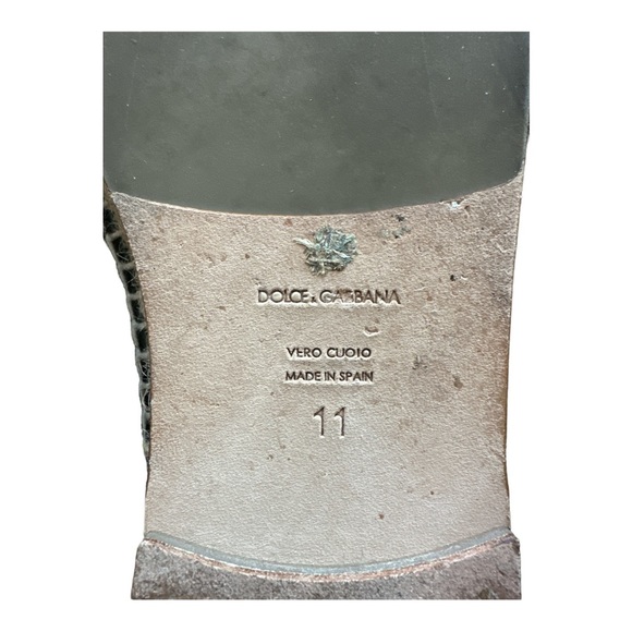 Dolce & Gabbana Women's Flats Leopard-print fabric Espadrilles Sz. 11 - Picture 16 of 16